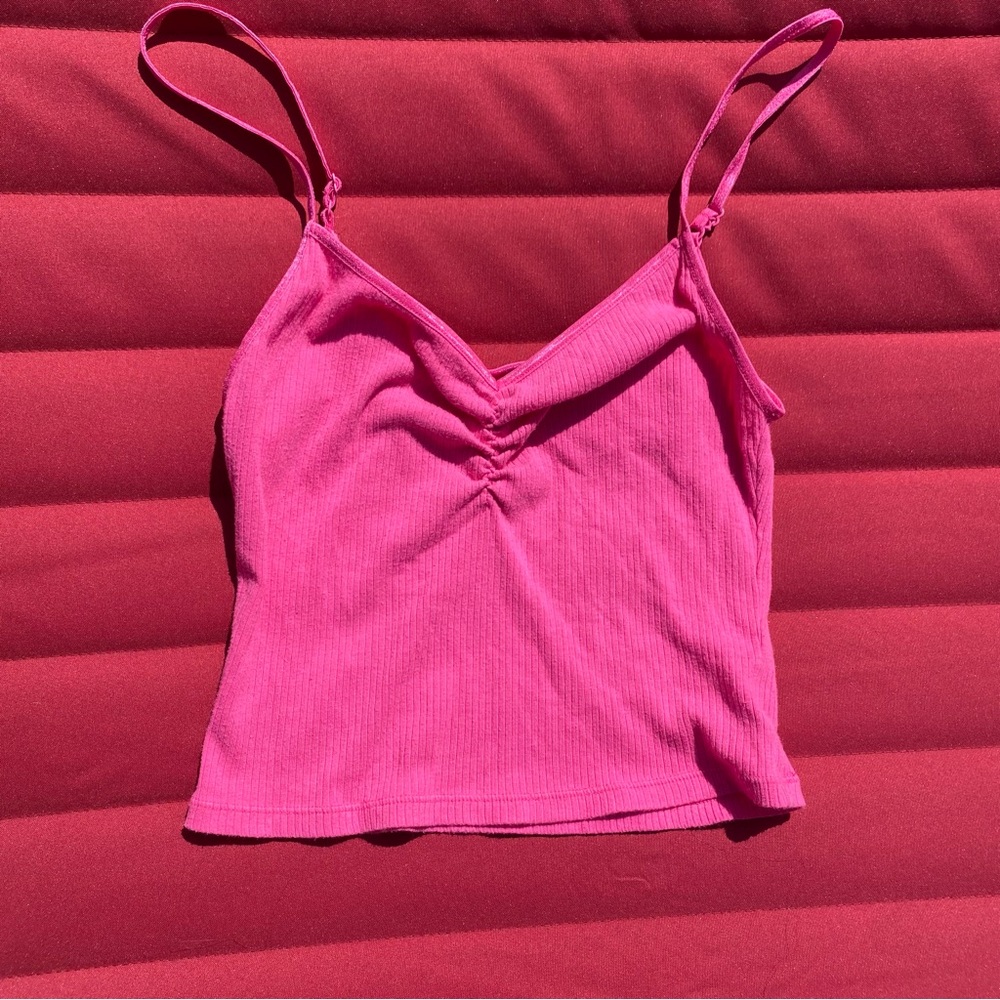 American Eagle crop tank-top in pink. size:M